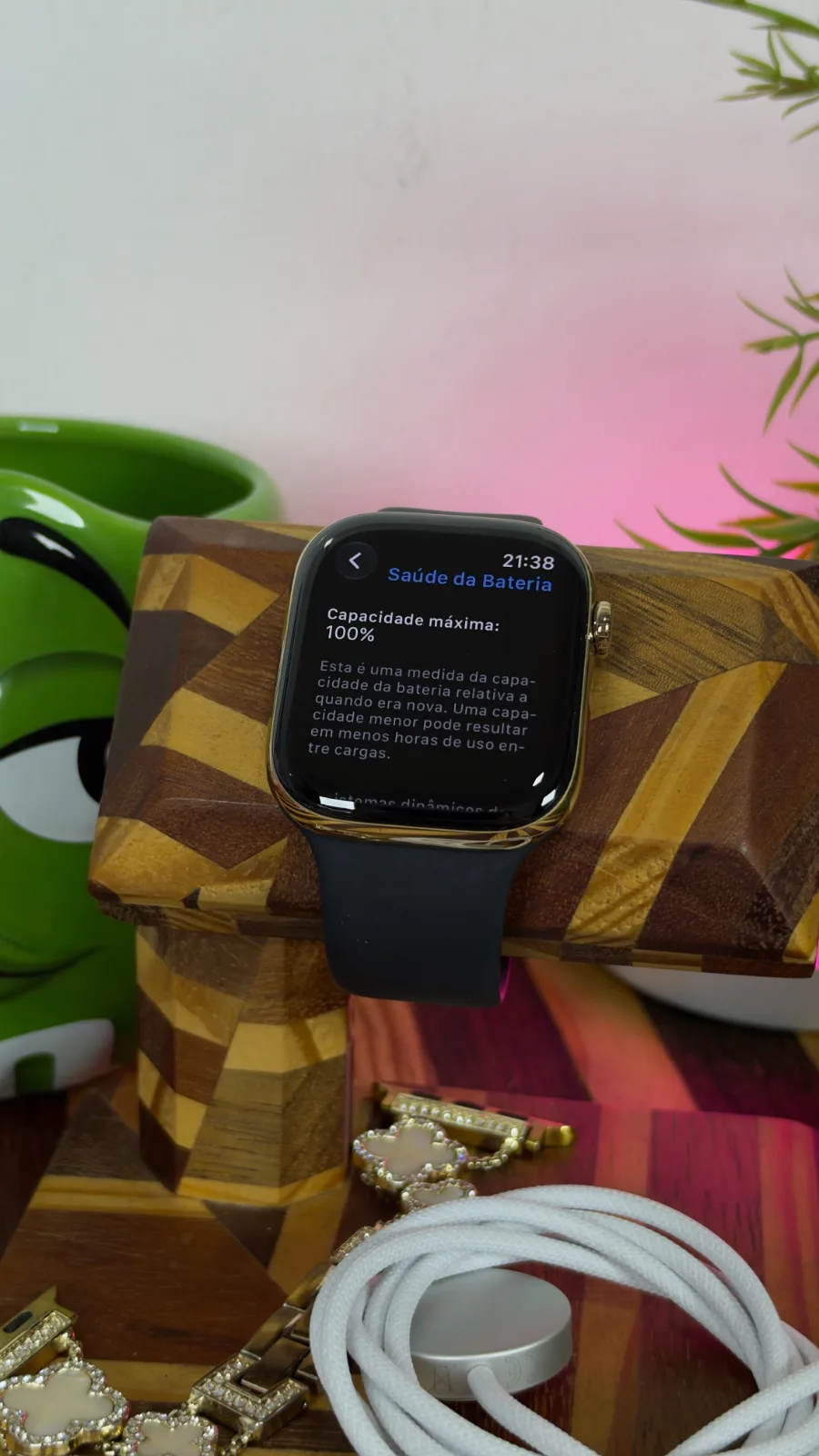 Apple Watch Série 10 (GPS + Celular) Titânio 46mm a3003