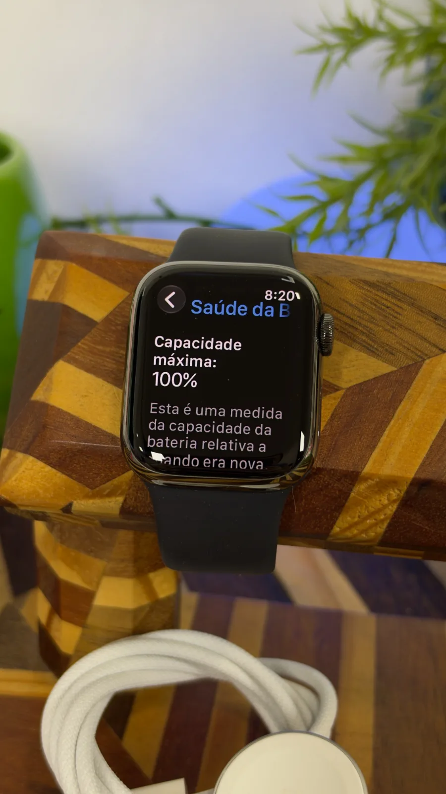 Apple Watch Série 9 (GPS + Celular) Aço Inoxidável 41mm a2982