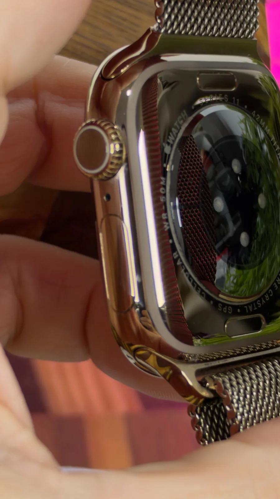 Apple Watch Série 11 (GPS + Celular) Titânio 42mm a3335