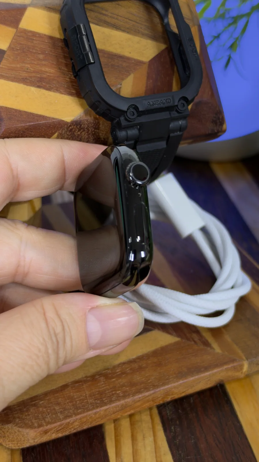 Apple Watch Série 10 (GPS + Celular) Titânio 42mm a3001