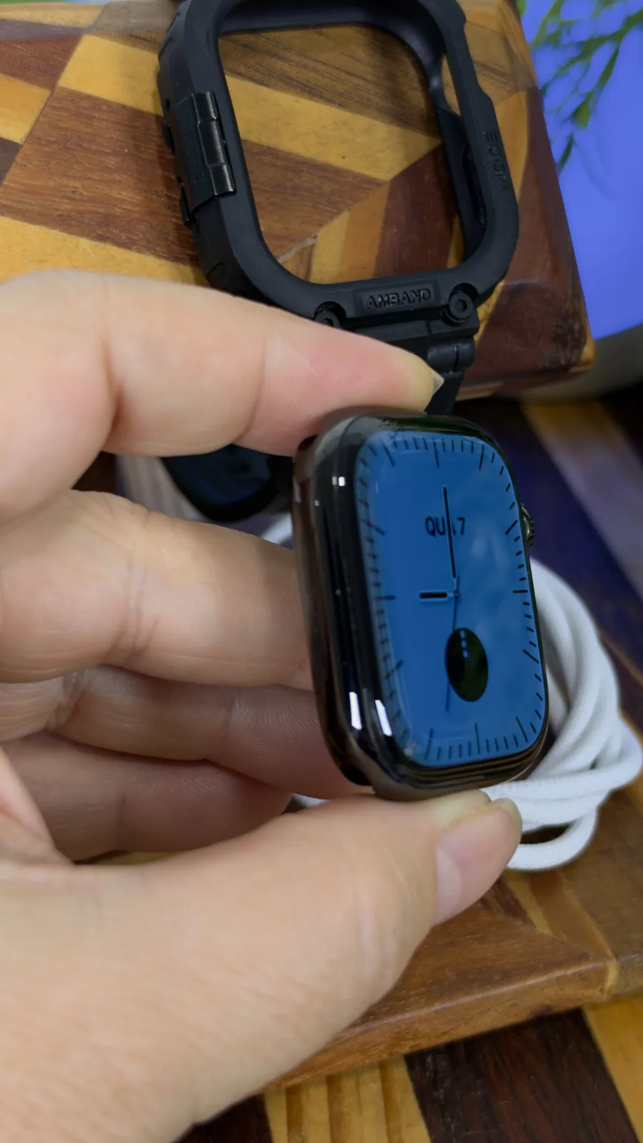 Apple Watch Série 10 (GPS + Celular) Titânio 42mm a3001