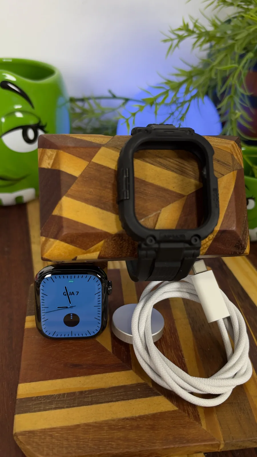 Apple Watch Série 10 (GPS + Celular) Titânio 42mm a3001
