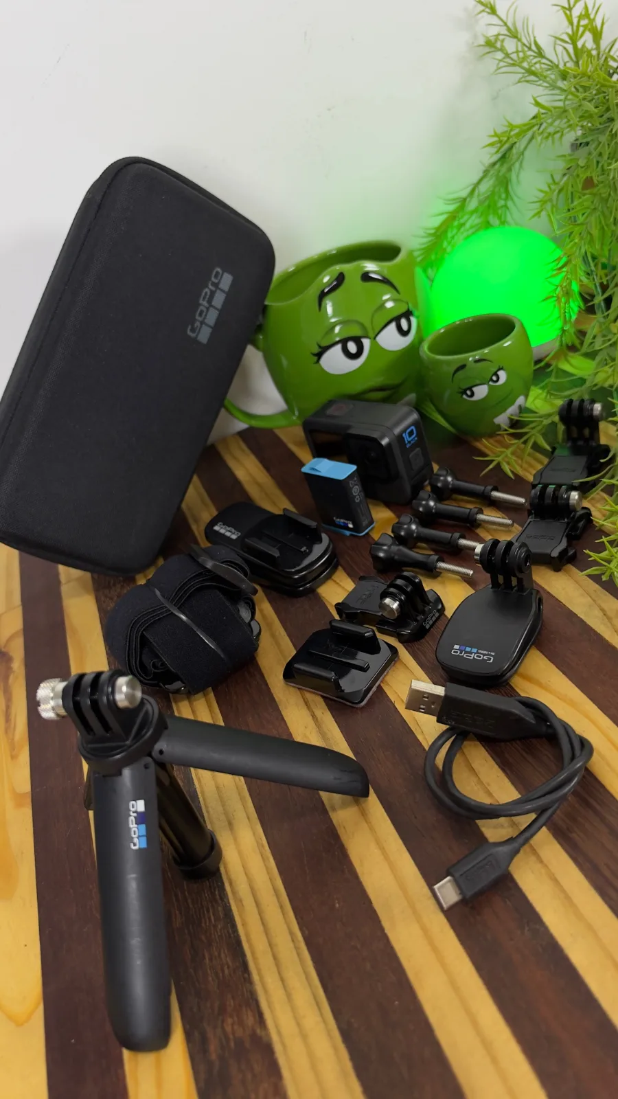 GoPro 10 Black com case e suporte de cabeça CPKG1 (HERO10 Black)
