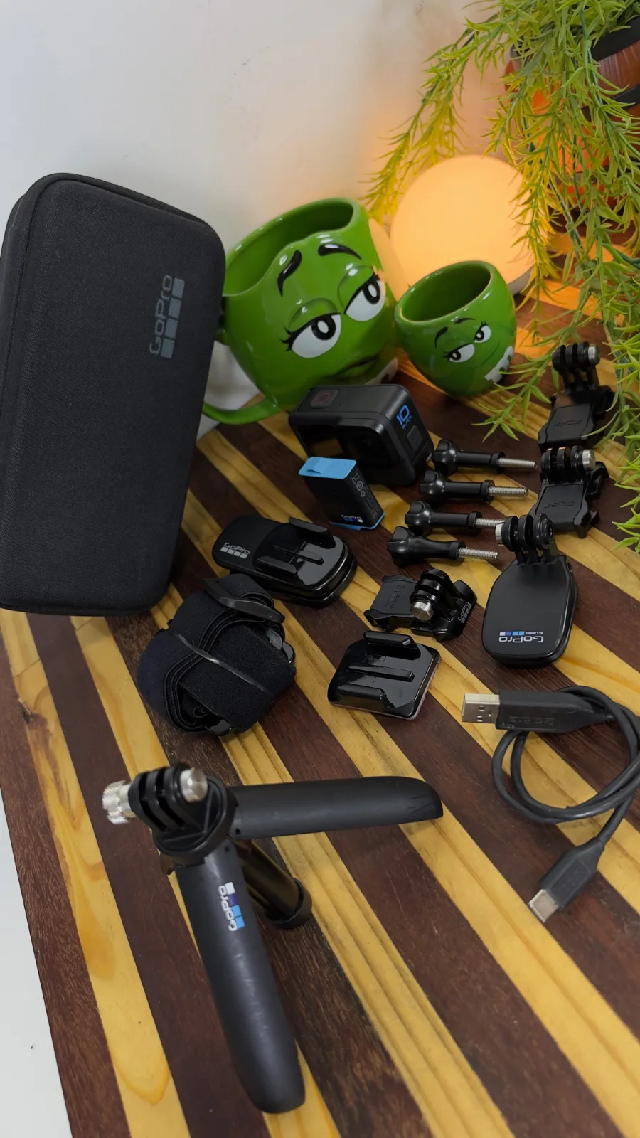 GoPro 10 Black com case e suporte de cabeça CPKG1 (HERO10 Black)