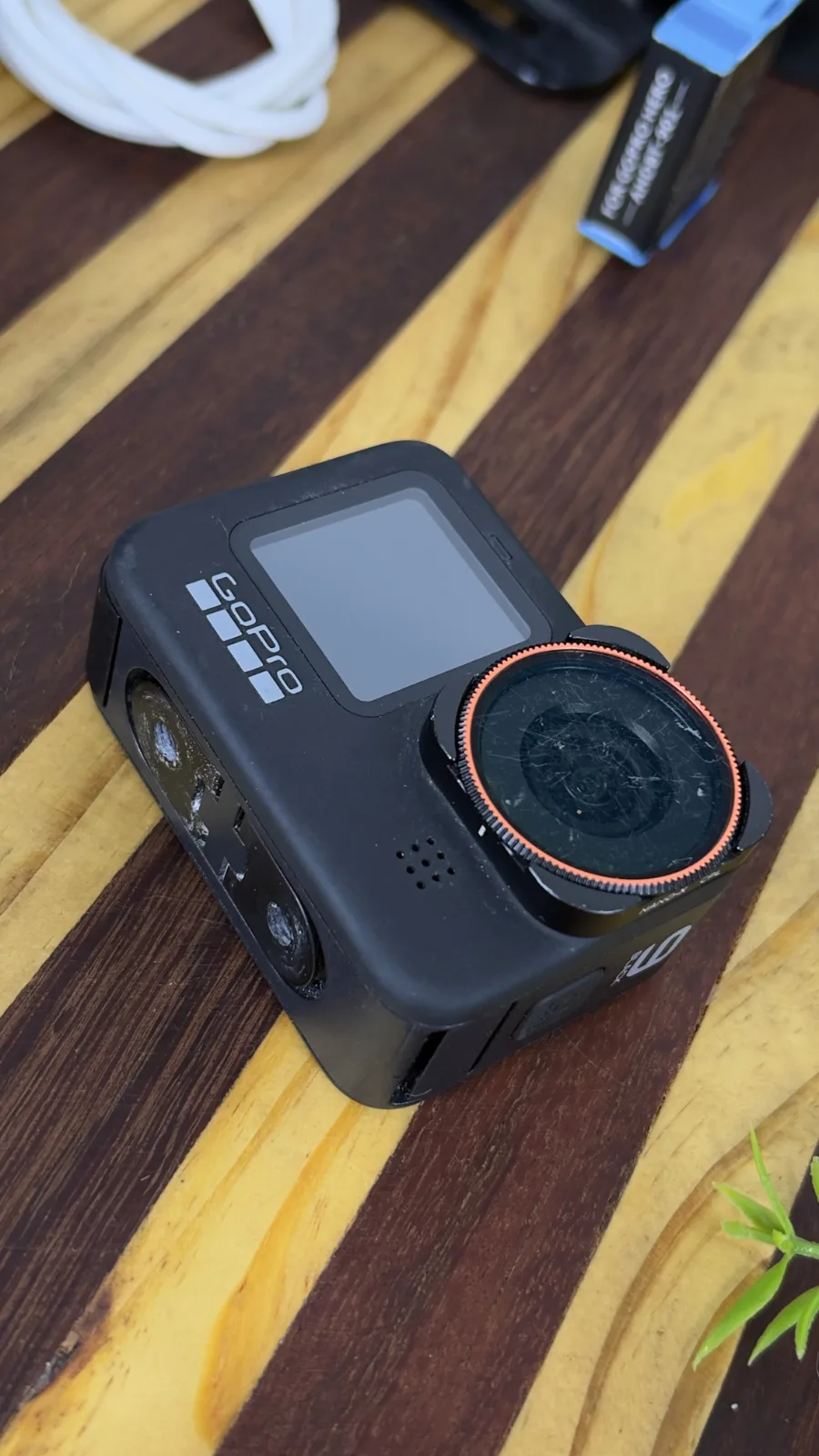 GoPro 9 com case e pau de selfie GoPro Hero 9
